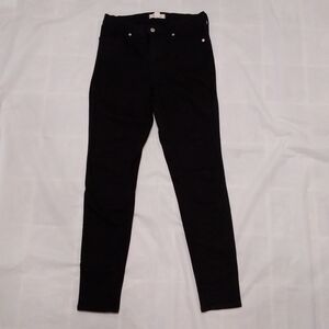Madewell 9" Mid-rise Skinny 29T Black Jeans
